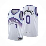 Maglia Utah Jazz Taylor Hendricks No 0 Association 2025-26 Bianco