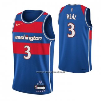 Maglia Washington Wizards Bradley Beal #3 Citta 2021-22 Blu