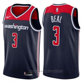 Maglia Washington Wizards Bradley Beal NO 3 Statement 2017-18 Blu