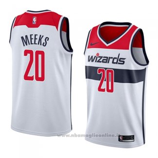 Maglia Washington Wizards Jodie Meeks NO 20 Association 2018 Bianco