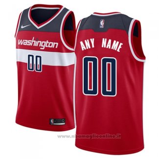 Maglia Washington Wizards Personalizzate 17-18 Rosso