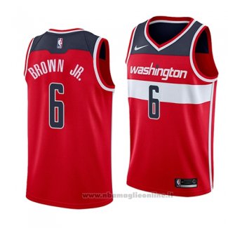 Maglia Washington Wizards Troy Brown NO 6 Icon 2018 Rosso