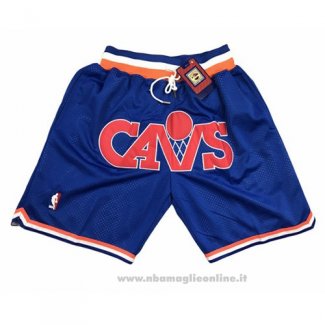 Pantaloncini Cleveland Cavaliers Just Don Blu