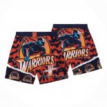 Pantaloncini Golden State Warriors Mitchell & Ness Arancione Blu