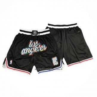 Pantaloncini Los Angeles Clippers Citta Just Don 2022-23 Nero