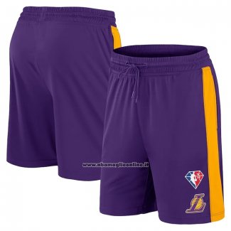 Pantaloncini Los Angeles Lakers 75th Anniversary Viola