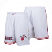 Pantaloncini Miami Heat Mitchell & Ness Bianco