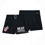 Pantaloncini Miami Heat Mitchell & Ness Hardwood Classics Nero