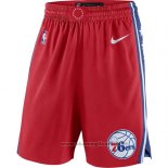 Pantaloncini Philadelphia 76ers 2017-18 Rosso