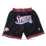 Pantaloncini Philadelphia 76ers Just Don Nero