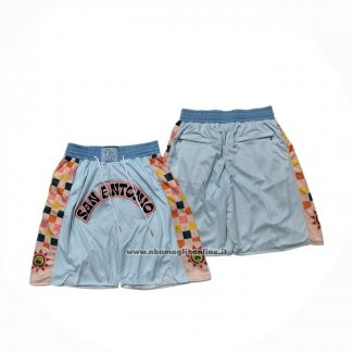 Pantaloncini San Antonio Spurs Citta 2024-25 Just Don Blu
