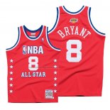 Maglia All Star 2003 Kobe Bryant NO 8 Autentico Hardwood Classics Rosso