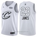 Maglia All Star 2018 Cleveland Cavaliers Lebron James NO 23 Bianco