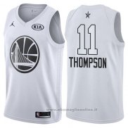 Maglia All Star 2018 Golden State Warriors Klay Thompson NO 11 Bianco