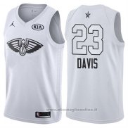 Maglia All Star 2018 New Orleans Pelicans Anthony Davis NO 23 Bianco