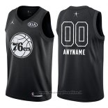 Maglia All Star 2018 Philadelphia 76ers Nike Personalizzate Nero