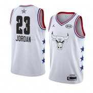 Maglia All Star 2019 Chicago Bulls Michael Jordan NO 23 Bianco