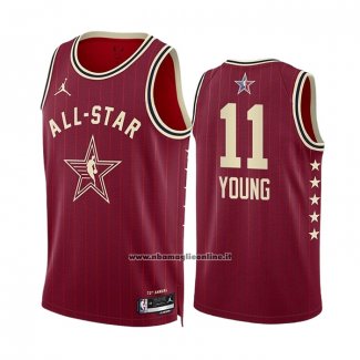 Maglia All Star 2024 Atlanta Hawks Trae Young #11 Rosso