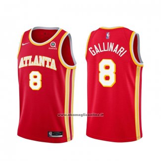 Maglia Atlanta Hawks Danilo Gallinari #8 Icon 2020-21 Rosso