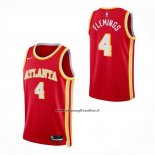 Maglia Atlanta Hawks Kingston Flemings No 4 Icon 2026-27 Rosso