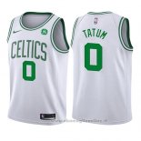 Maglia Bambino Boston Celtics Jayson Tatum NO 0 Association 2017-18 Bianco