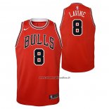 Maglia Bambino Chicago Bulls Zach Lavine #8 Icon Rosso