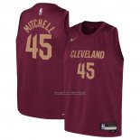 Maglia Bambino Cleveland Cavaliers Donovan Mitchell #45 Icon 2022-23 Rosso