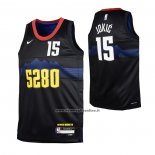 Maglia Bambino Denver Nuggets Nikola Jokic #15 Citta 2023-24 Nero