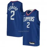 Maglia Bambino Los Angeles Clippers Kawhi Leonard #2 Icon Blu