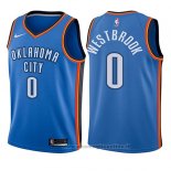 Maglia Bambino Oklahoma City Thunder Russell Westbrook NO 0 Icon 2017-18 Blu