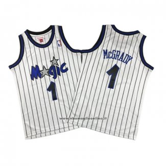 Maglia Bambino Orlando Magic Tracy McGrady #1 Mitchell & Ness 2003-04 Bianco