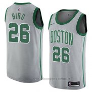 Maglia Boston Celtics Jabari Bird NO 26 Citta 2018 Grigio
