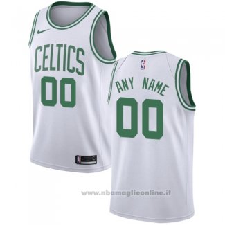 Maglia Boston Celtics Personalizzate 17-18 Bianco