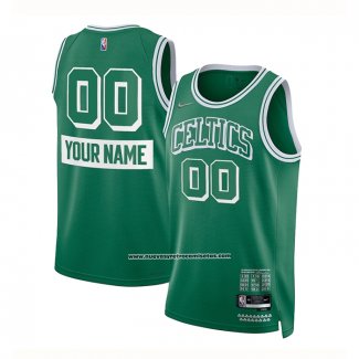 Maglia Boston Celtics Personalizzate Citta 2021-22 Verde