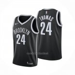 Maglia Brooklyn Nets Cameron Thomas No 24 Icon 2024-25 Nero