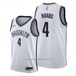 Maglia Brooklyn Nets Jaylen Hands NO 4 Association 2019-20 Bianco