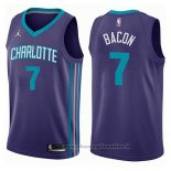 Maglia Charlotte Hornets Dwayne Bacon NO 7 Statement 2017-18 Viola