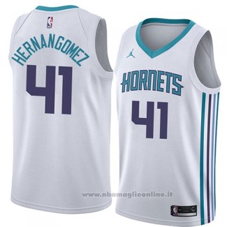 Maglia Charlotte Hornets Willy Hernangomez NO 41 Association 2018 Bianco