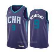 Maglia Charlotte Hornets Willy Hernangomez NO 9 Statement Edition Viola