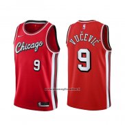 Maglia Chicago Bulls Nikola Vucevic #9 Citta 2021-22 Rosso