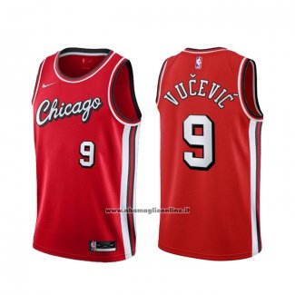 Maglia Chicago Bulls Nikola Vucevic #9 Citta 2021-22 Rosso