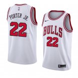 Maglia Chicago Bulls Otto Porter JR. NO 22 Association 2018 Bianco