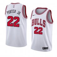 Maglia Chicago Bulls Otto Porter JR. NO 22 Association 2018 Bianco