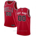 Maglia Chicago Bulls Personalizzate 17-18 Rosso