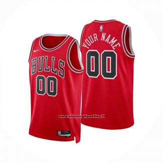 Maglia Chicago Bulls Personalizzate Icon 2024-25 Rosso