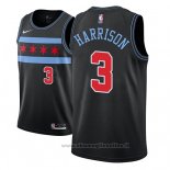 Maglia Chicago Bulls Shaquille Harrison NO 3 Citta 2018-19 Nero