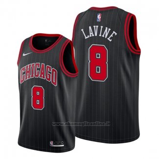 Maglia Chicago Bulls Zach Lavine NO 8 Statement Edition Nero