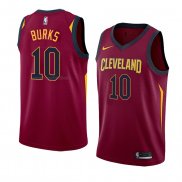 Maglia Cleveland Cavaliers Alec Burks NO 10 Icon 2018 Rosso