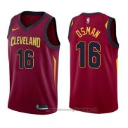 Maglia Cleveland Cavaliers Cedi Osman NO 16 Icon 2017-18 Rosso