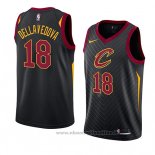 Maglia Cleveland Cavaliers Matthew Dellavedova NO 18 Statement 2018 Nero